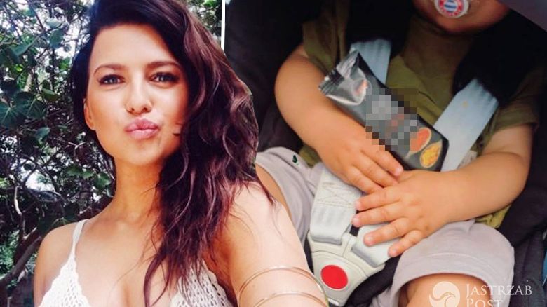 Anna Lewandowska z dzieckiem