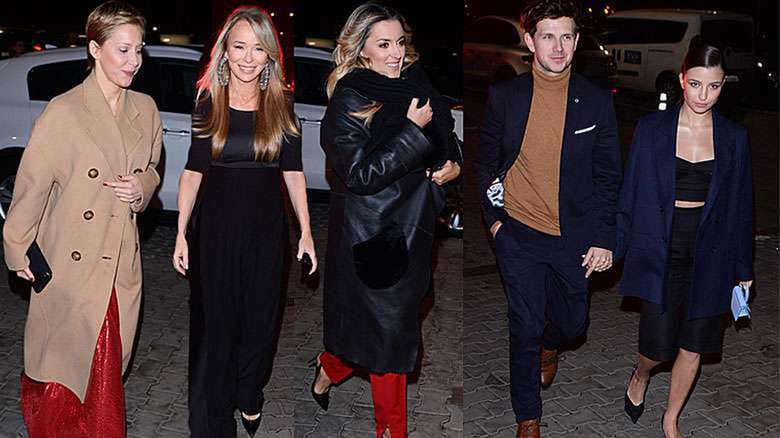 gwiazdy w drodze na pokaz Dawida Wolińskiego x Martini