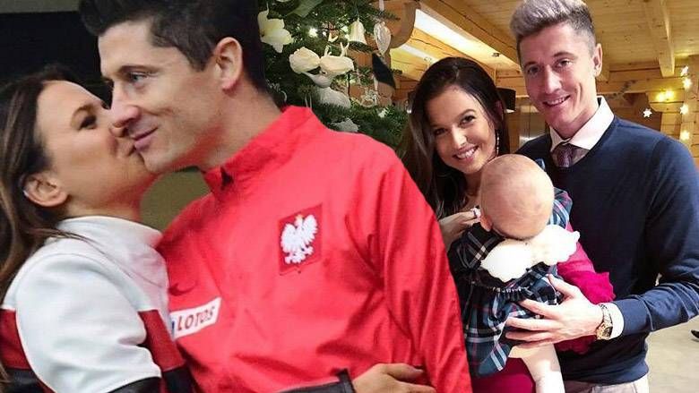 Anna Lewandowska, Klara Lewandowska i Robert Lewandowski na rodzinnym zdjęciu