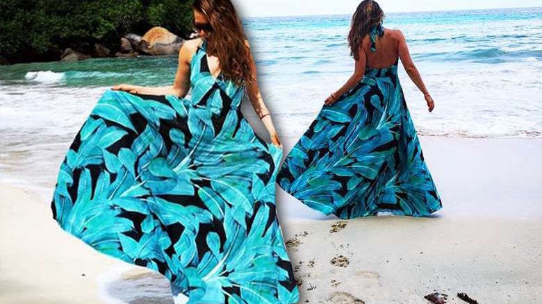 Anna Lewandowska w sukience z internetu