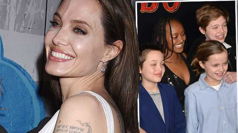 Angelina Jolie z dziećmi na premierze filmu "Dumbo"