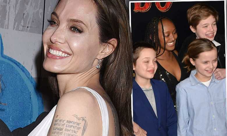 Angelina Jolie z dziećmi na premierze filmu "Dumbo"