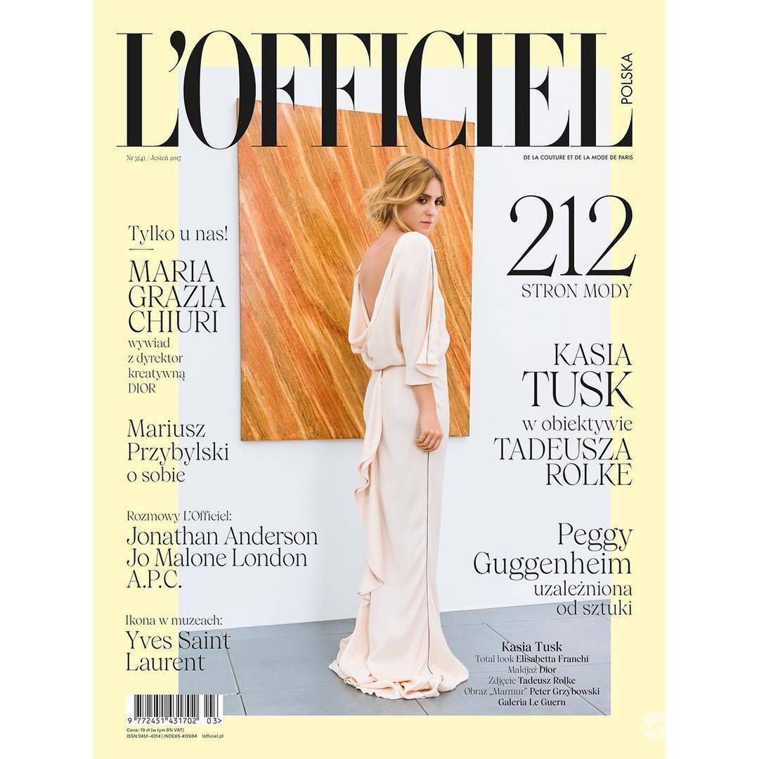 Kasia Tusk na okładce L'Officiel Polska