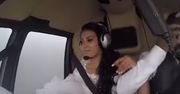 Nagrała własną śmierć. Leciała helikopterem na swój ślub