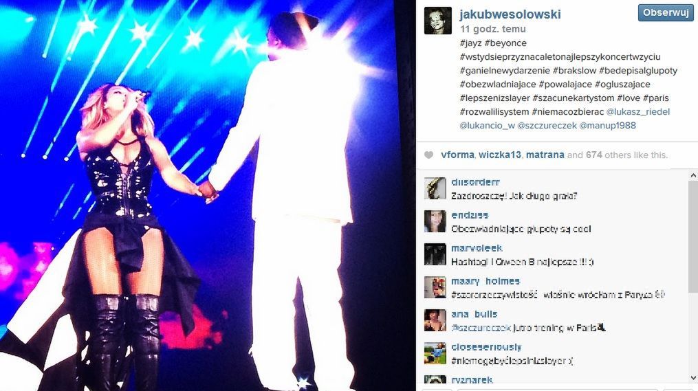 Jakub Wesołowski, Fotografia: screen z instagram.com