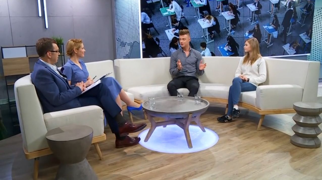 #dzieńdobryPolsko: Rafał Jonkisz radzi Julii Wróblewskiej, jak zdać maturę. Jego sposób okazał się skuteczny!