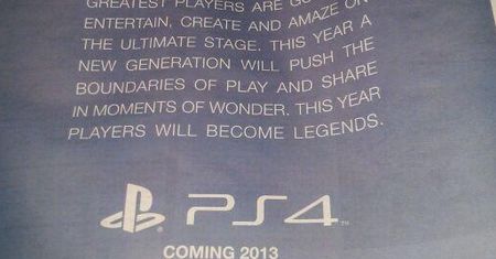 PlayStation 4 w Europie? Wygląda na to, że też w 2013 roku