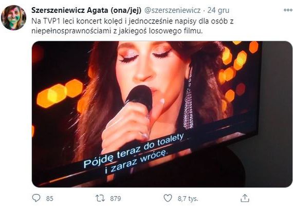 Wpadka TVP podczas koncertu kolęd