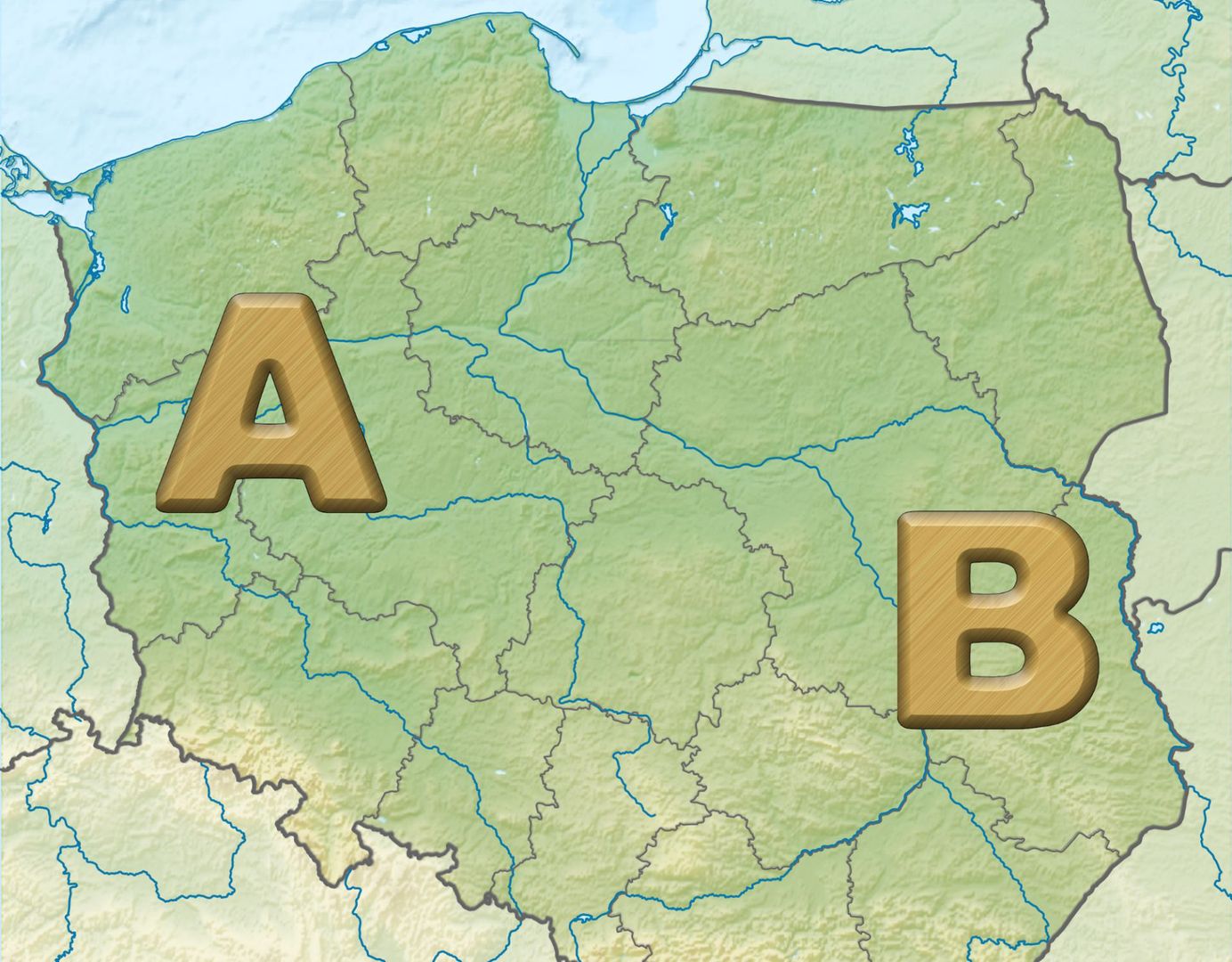 Zmieniła się granica pomiędzy Polską A i Polską B