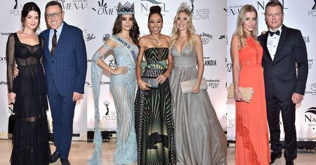 Gwiazdy na balu charytatywnym Miss Polonia i Omenaa Foundation: Omenaa Mensah, Milena Sadowska, Vanessa Ponce