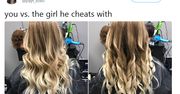 "Ty kontra dziewczyna, z którą cię zdradza". Mem podbija sieć, faceci nie rozumieją