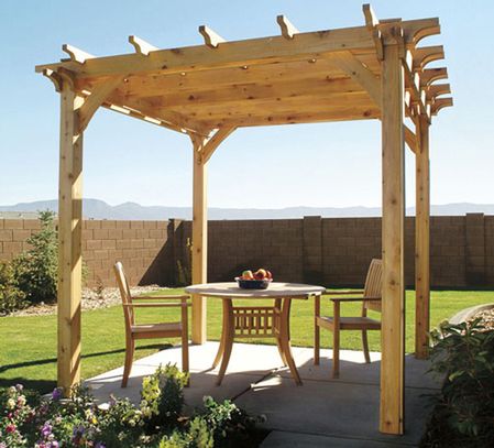 Backyard Wooden Pergola