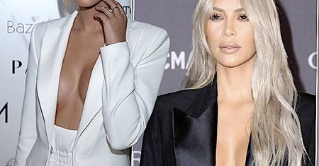 Polska gwiazda jak Kardashianka! Narzuciła białą marynarkę na nagie ciało i błysnęła biustem na pokazie Macieja Zienia