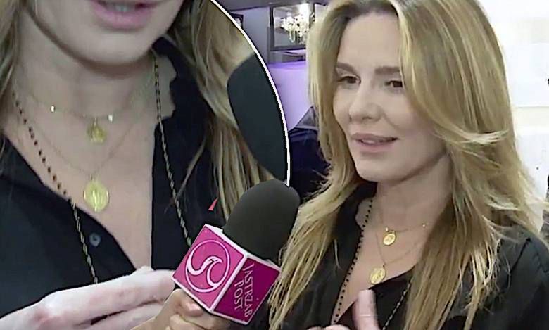 Hanna Lis z krzyżem i medalikiem z Maryją na imprezie odważnie komentuje temat wiary [WIDEO]