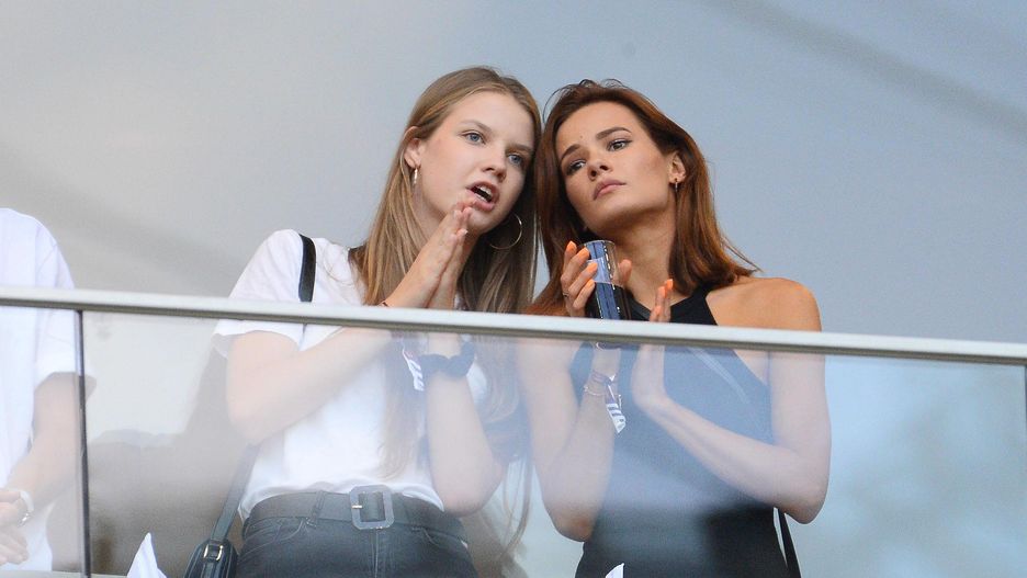 Iga Lis i Natalia Szroeder na meczu Polska-Izrael w czerwcu 2019 r.