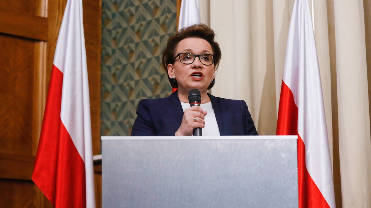 Minister edukacji Anna Zalewska
