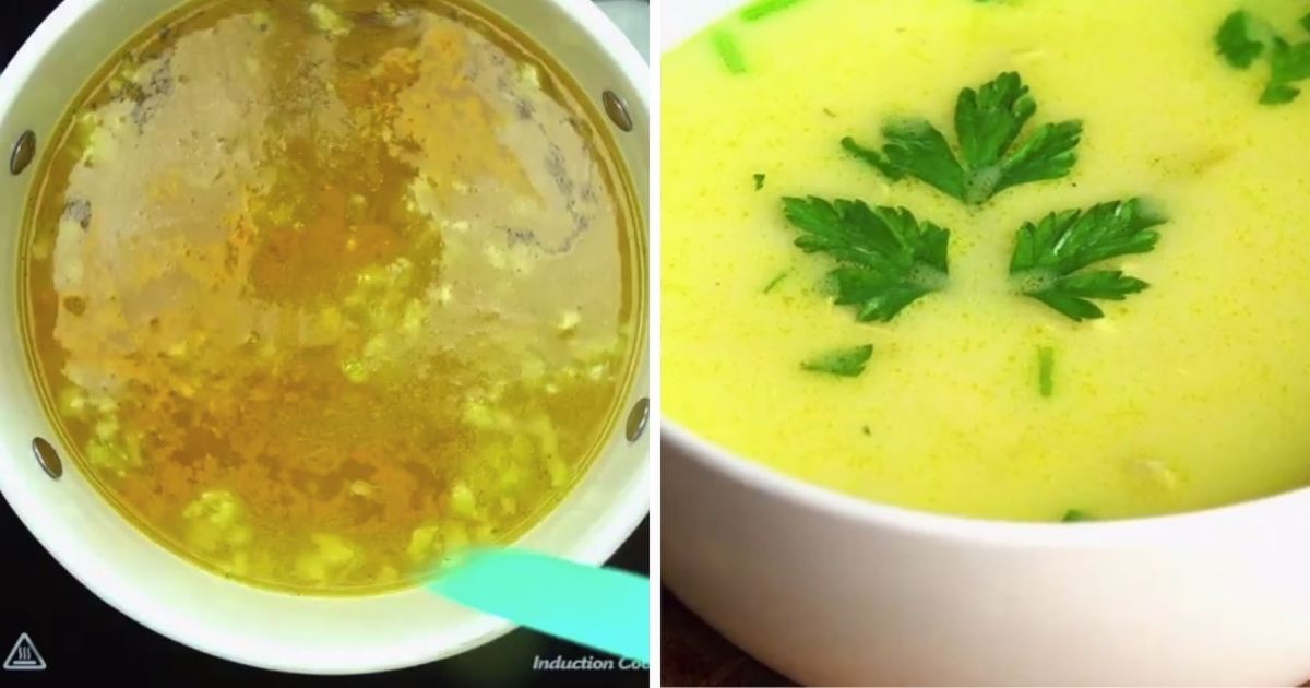 Zupa kukurydziana z kurczakiem i kaszą