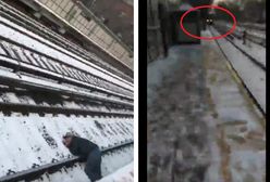 Dramatyczne nagranie ze stacji metra. To przywraca wiarę w ludzi