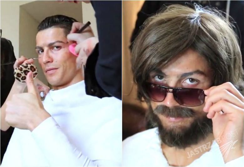 Cristiano Ronaldo przebrał się za biedaka [wideo]