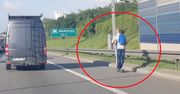 Rajd po drodze ekspresowej... na hulajnodze