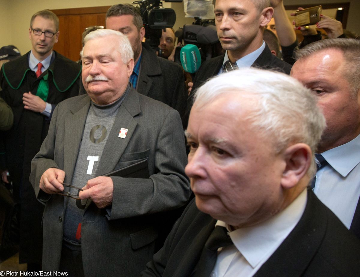 Jarosław Kaczyński szczerze pogardza Wałęsą. W sądzie było blisko do wybuchu