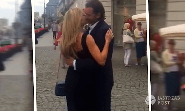 Co za namiętność! Małgorzata Rozenek i Radosław Majdan przyłapani na pocałunkach na ulicy [WIDEO]