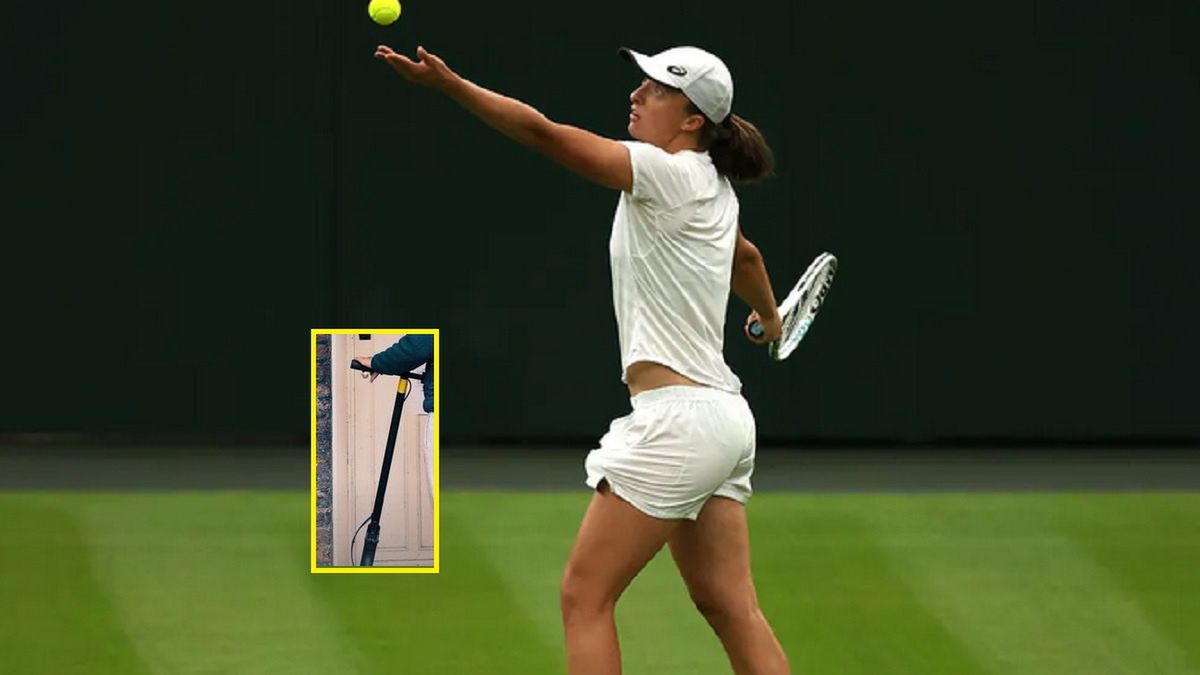 Iga Świątek i hulajnoga