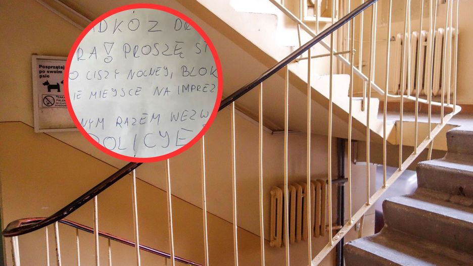 Upomnienie na klatce schodowej