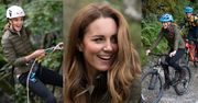 Księżna Kate mknie na rowerze i... zjeżdża na linie! (ZDJĘCIA)