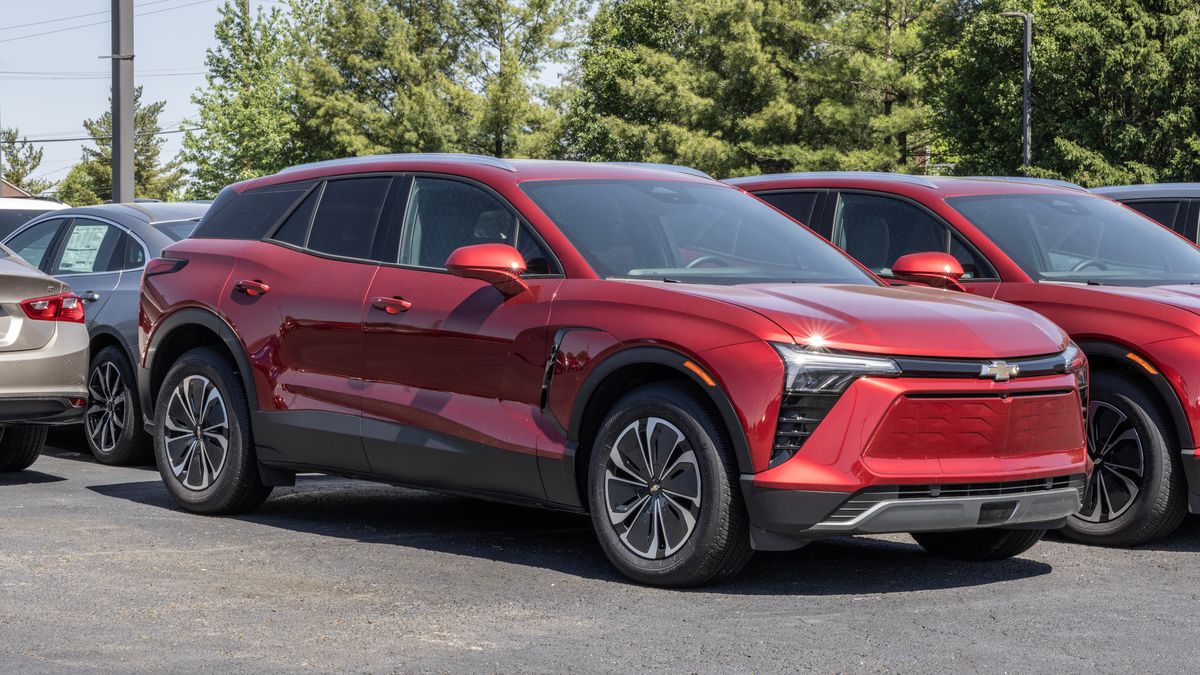 Avon - May 18, 2025: Chevrolet Blazer EV display at a dealership. Chevy offers the Blazer EV with up to 324 miles driving range. MY:2024
Avon - May 18, 2025: Chevrolet Blazer EV display at a dealership. Chevy offers the Blazer EV with up to 324 miles driving range. MY:2024
Jonathan Weiss
Chevrolet, Chevy, GM, vehicle, auto, dealership, sign, general motors, transportation, car, dealer, automotive, motors, model, industry, SUV, showroom, emblem, bowtie, sportscar, automaker, electric, EV, chevrolet, chevy, gm, vehicle, auto, dealership, sign, general motors, transportation, car, dealer, automotive, motors, model, industry, suv, showroom, emblem, bowtie, sportscar, automaker, electric, ev