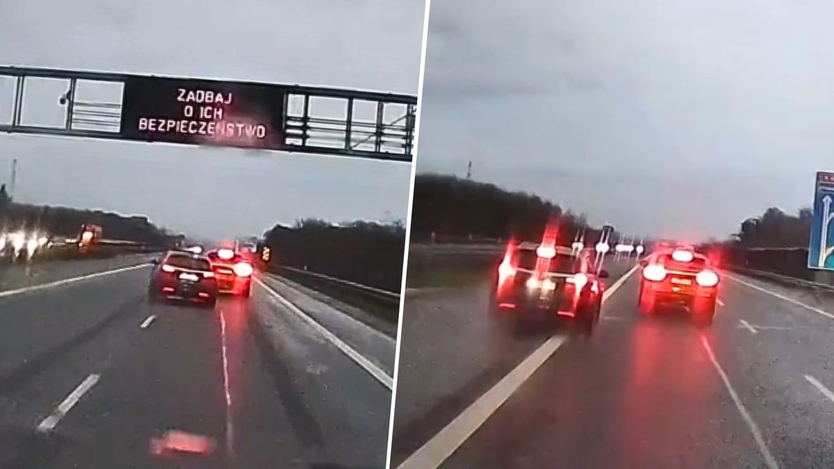 policja Groźne popisy na autostradzie. Kierowca poszukiwany