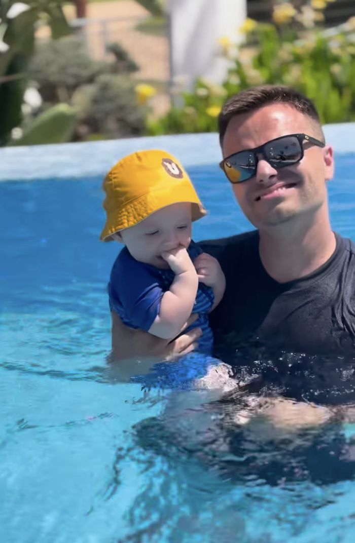 Marcin Hakiel z Romeem na wakacjach