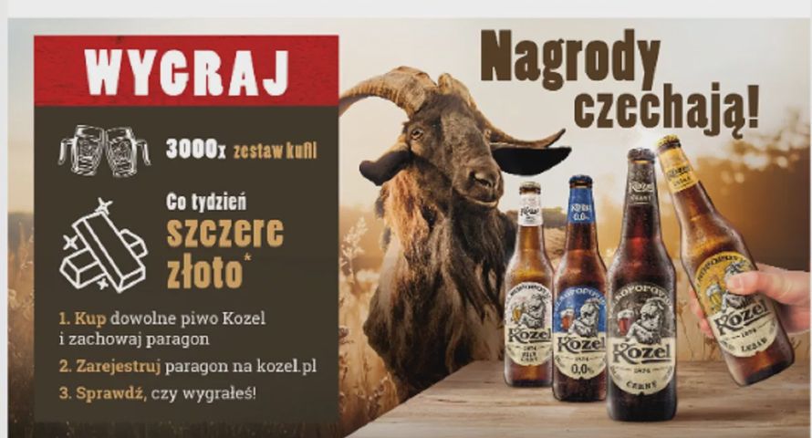 Kozel rusza z loterią paragonową