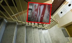 Mieszkańcy alarmują. Sąsiad dewastuje klatkę, kuje w ścianach