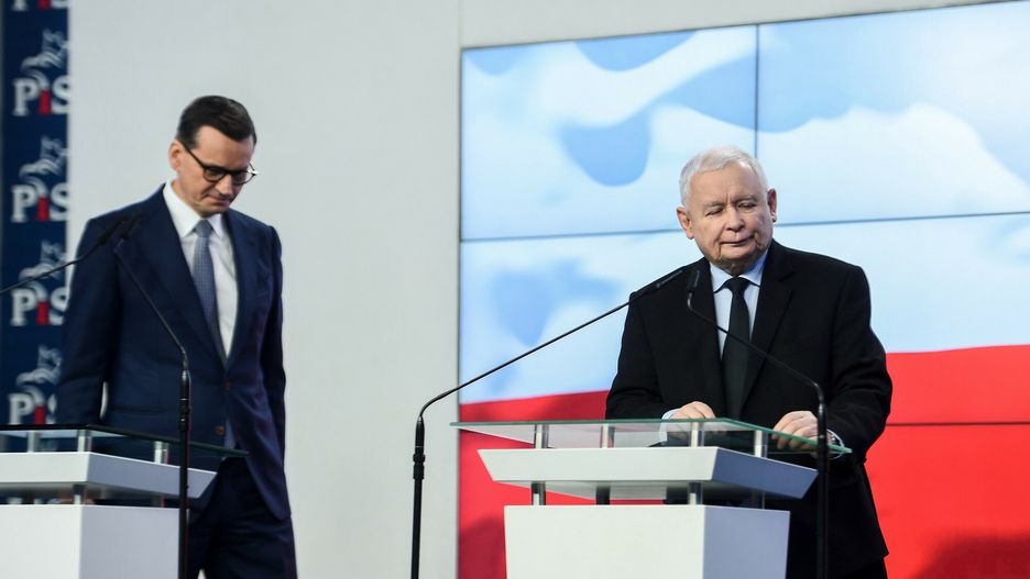 Mateusz Morawiecki i Jarosław Kaczyński