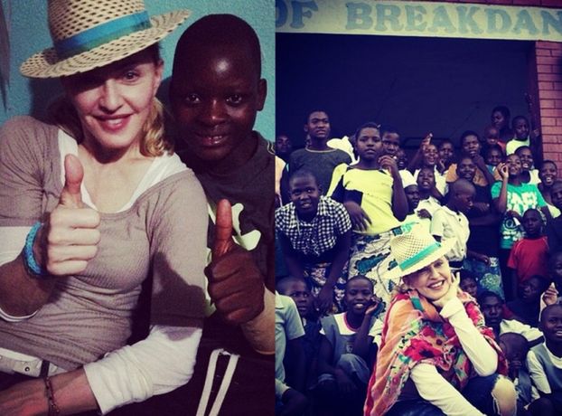 Madonna pomaga sierotom w Afryce! (ZDJĘCIA)