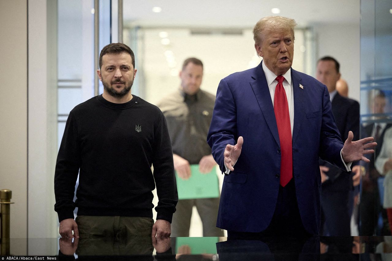 Donald Trump und der Präsident der Ukraine Wołodymyr Zełenski