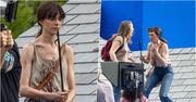 Krew na koszuli, żelazna broń w dłoniach. Najnowsze zdjęcia Anne Hathaway trafiły do sieci