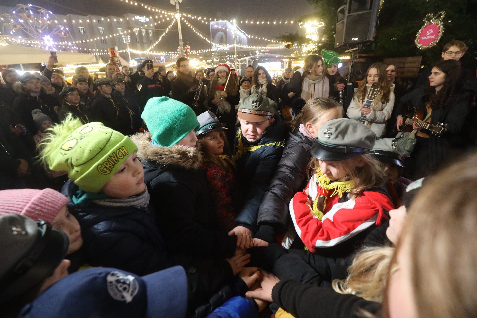 Rozświetlenie choinki na rynku w Katowicach