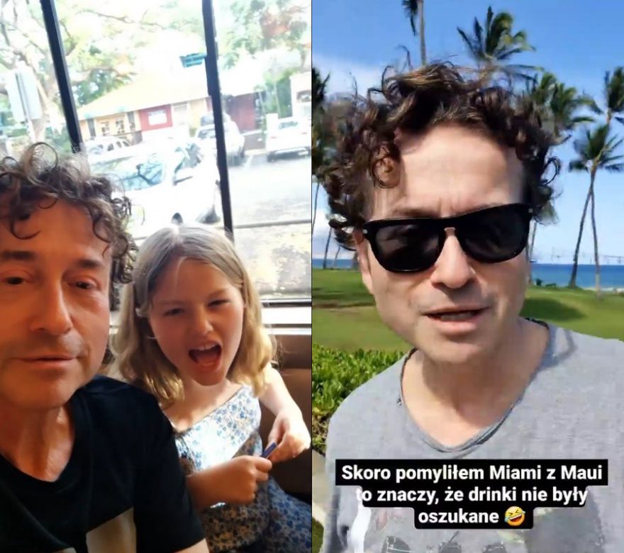 Agata i Piotr Rubikowie na Hawajach