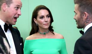 Amerykańskie wydanie księżnej Kate. Ostry makijaż, krzykliwe kolory. Nawet William pozwolił sobie na więcej