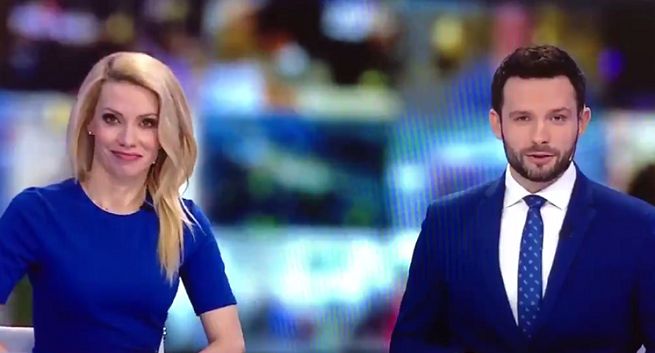 Piątka prowadzących „Info Raport”. Szef TAI zadowolony z pierwszego wydania