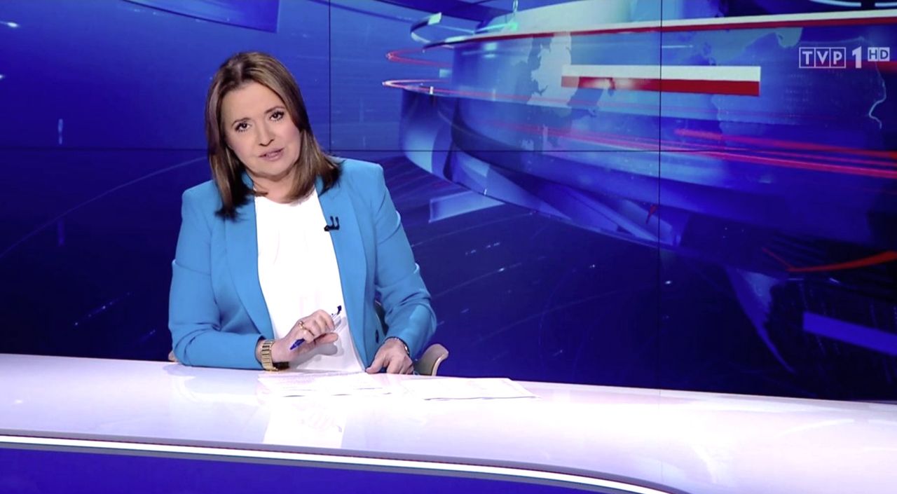 Jedną z prowadzących "Wiadomości" TVP jest Danuta Holecka 