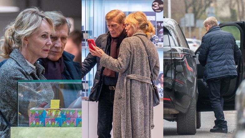 Beata Ścibakówna i Jan Englert wybrali się na wspólne zakupy