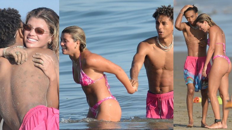 Sofia Richie i Jaden Smith SĄ PARĄ? Przyłapano ich na dwuznacznych harcach na plaży (FOTO)