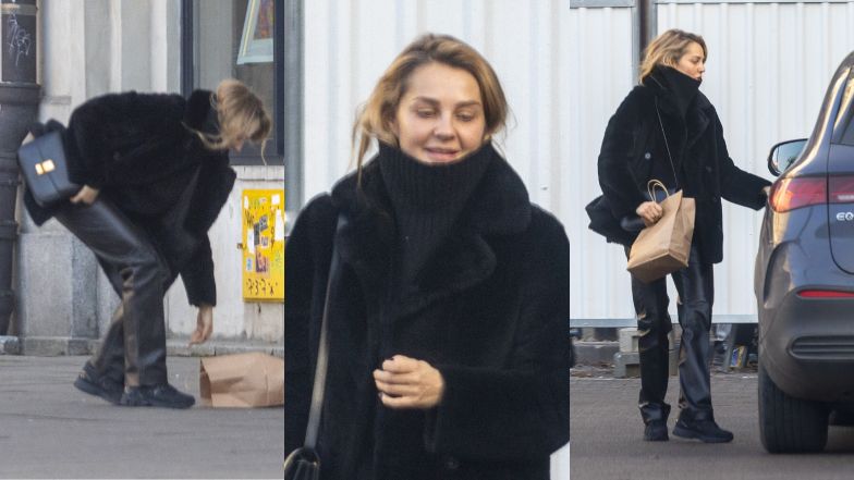 Pozbawiona makijażu Małgorzata Socha "przyłapana" na mieście
