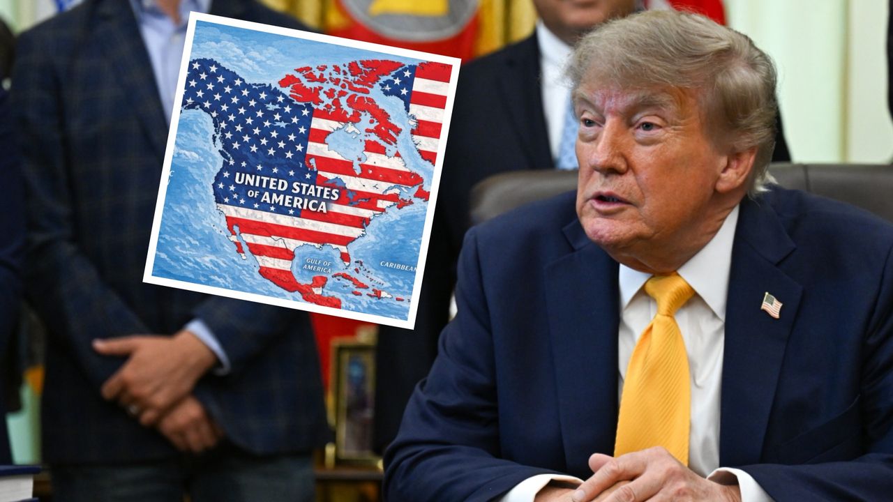 USA jako Ameryka Północna. Trump zaszokował kolejną mapą