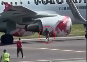 Wessał go silnik na włoskim lotnisku. Makabryczne nagranie w sieci