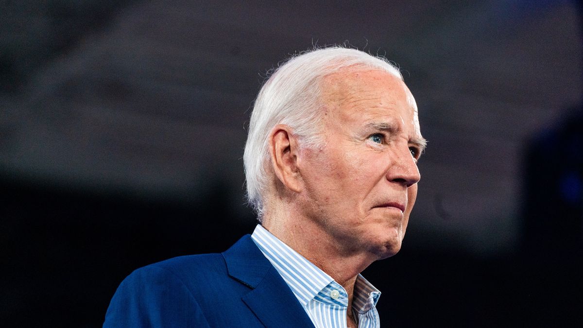 RALEIGH, NC  June 28, 2024:

US President Joe Biden during a campaign event at The North Carolina State Fairgrounds in Raleigh, NC on Friday, June 28, 2024.

(Photo by Demetrius Freeman/The Washington Post via Getty Images)