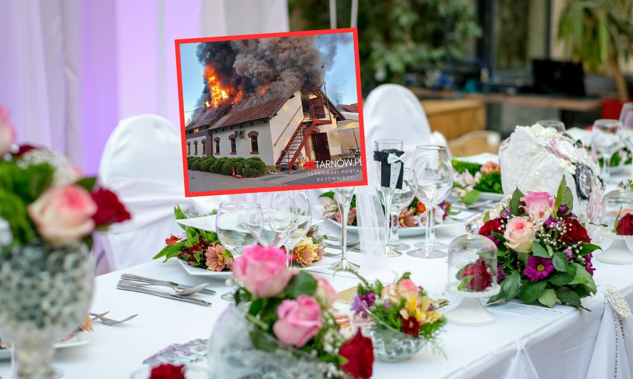 Wesele przerwane pożarem. Tego wieczoru nikt nie zapomni